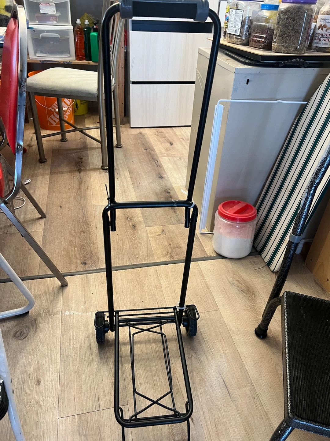 Black Folding Shopping Cart - photo 2
