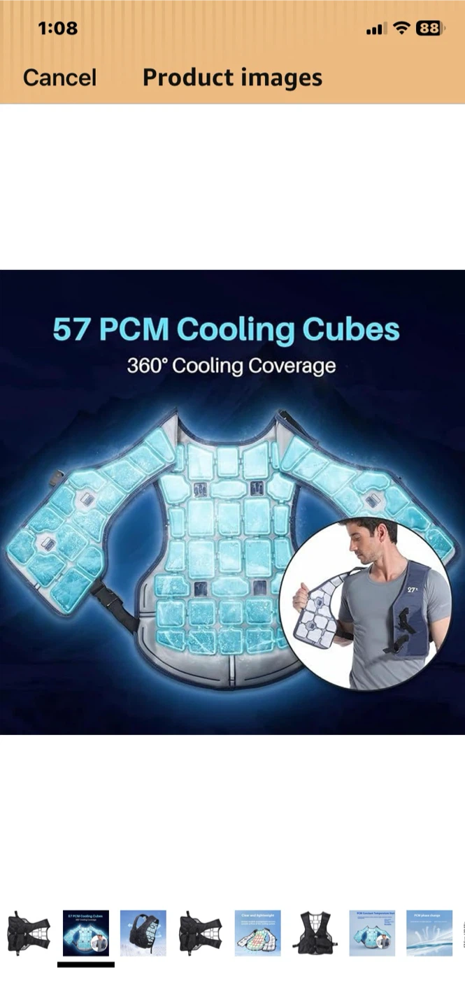 GANYKQ Cooling Vest with PCM Cubes
