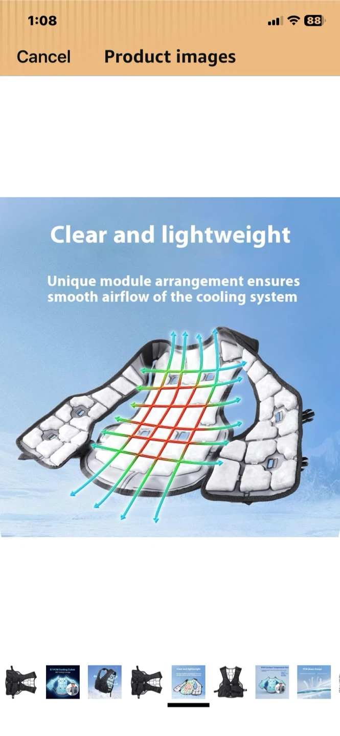 GANYKQ Cooling Vest with PCM Cubes - photo 3