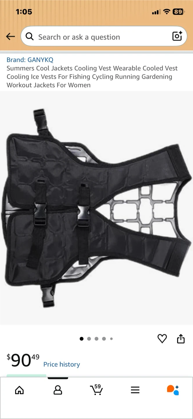 GANYKQ Cooling Vest with PCM Cubes - photo 4