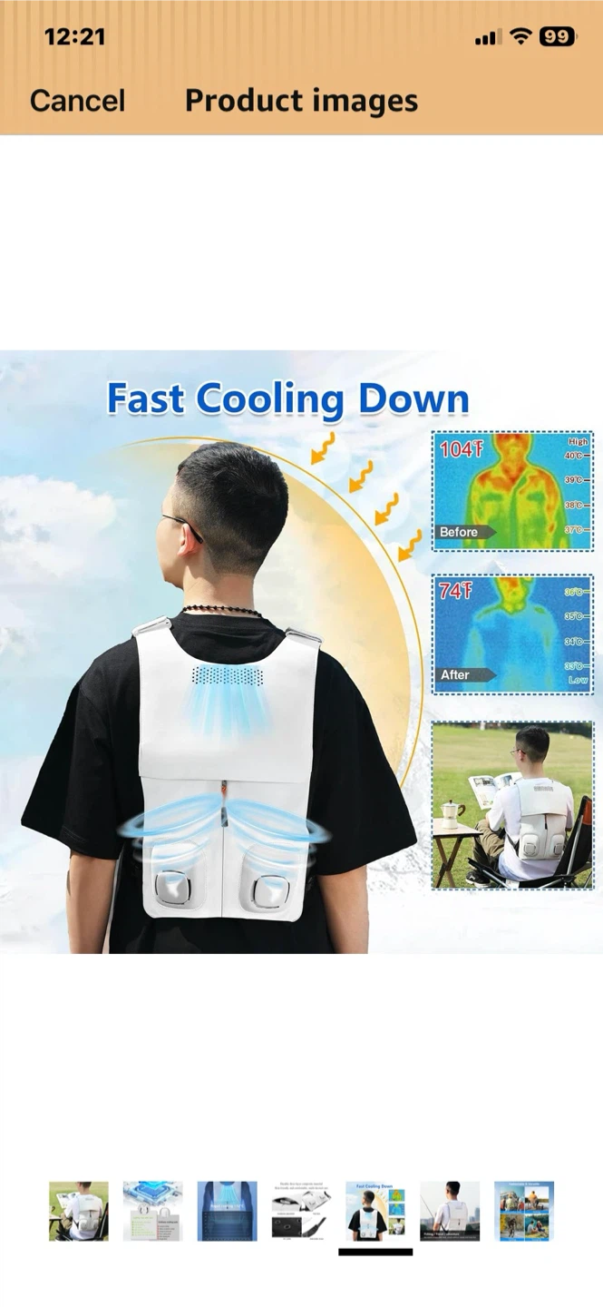 Cooling Vest with Fans - photo 2