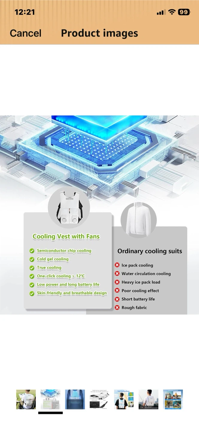 Cooling Vest with Fans - photo 3