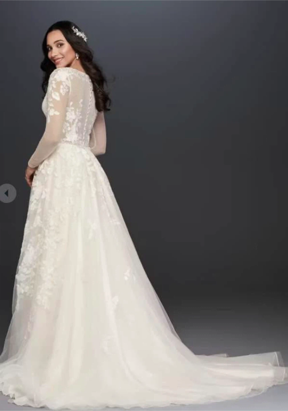 Wedding Dress with Long Sleeves embroidery - photo 4