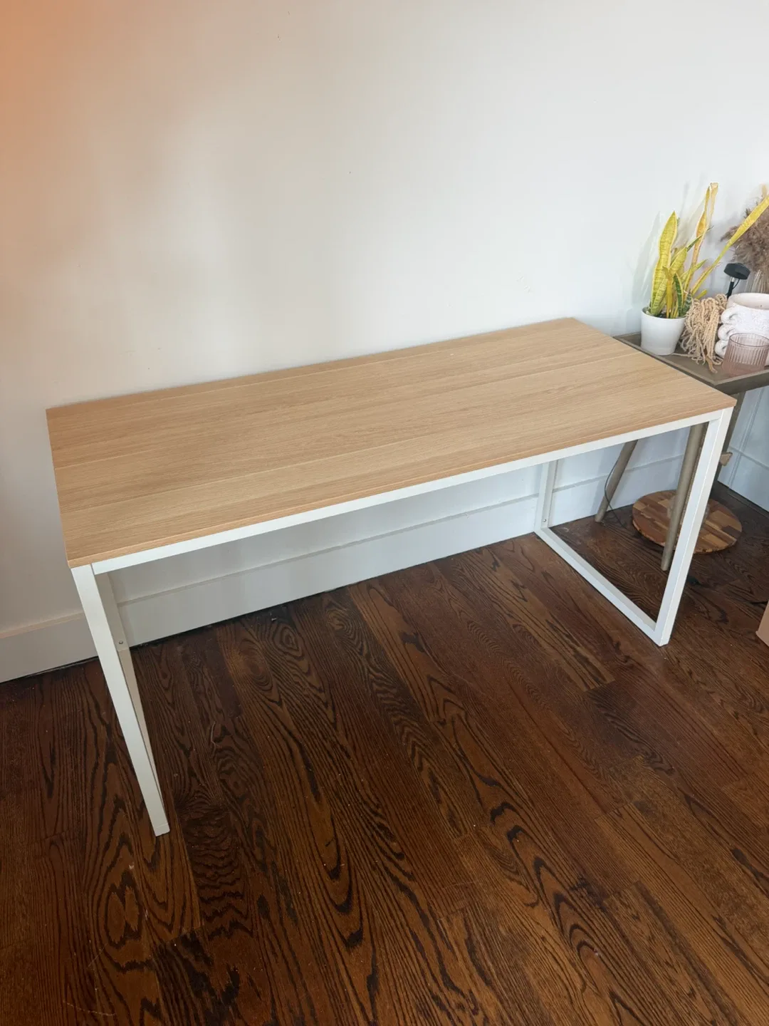 Desk with Natural Wood Top - photo 3
