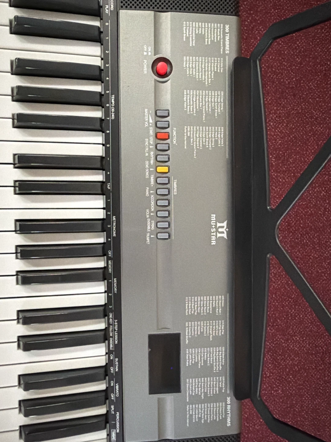 Mu-Star 61-Key Electronic Keyboard with Stand - photo 3