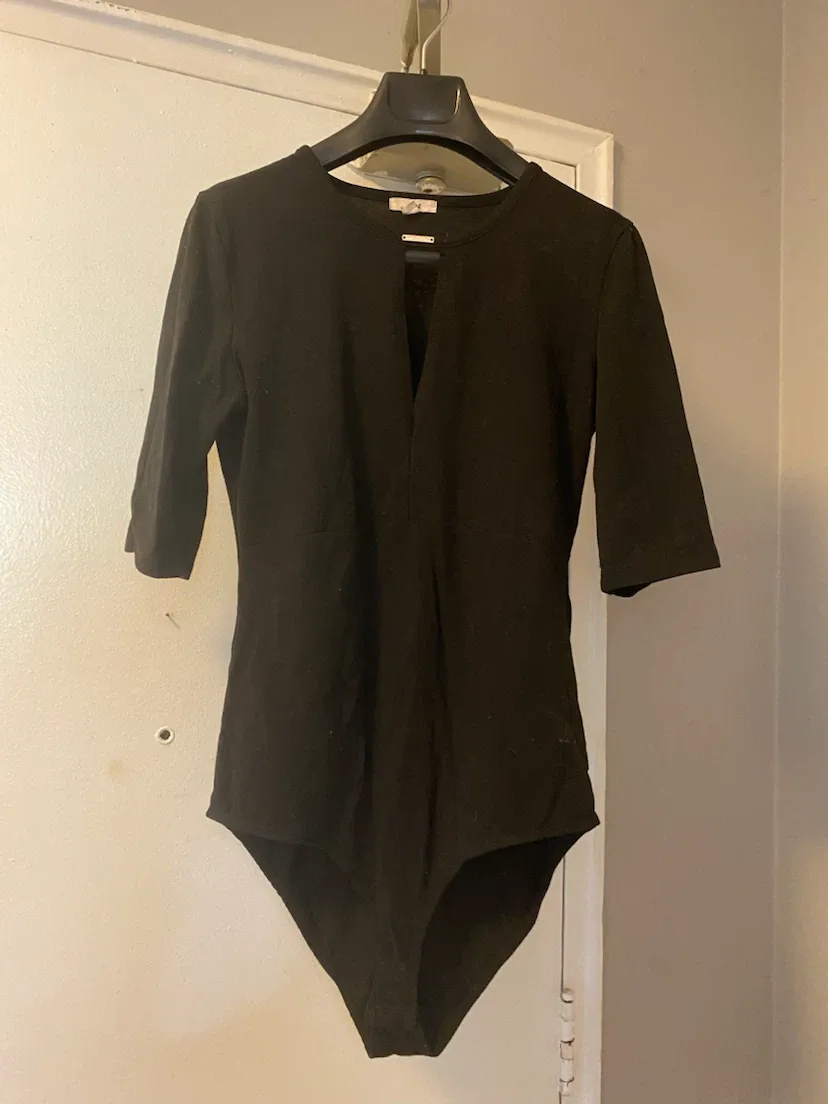 Ardene Black Short Sleeve Bodysuit