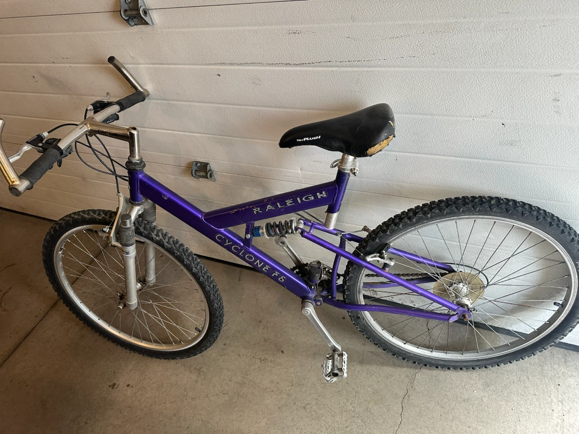 Raleigh Cyclone F.S. mountain bike - purple - photo 3