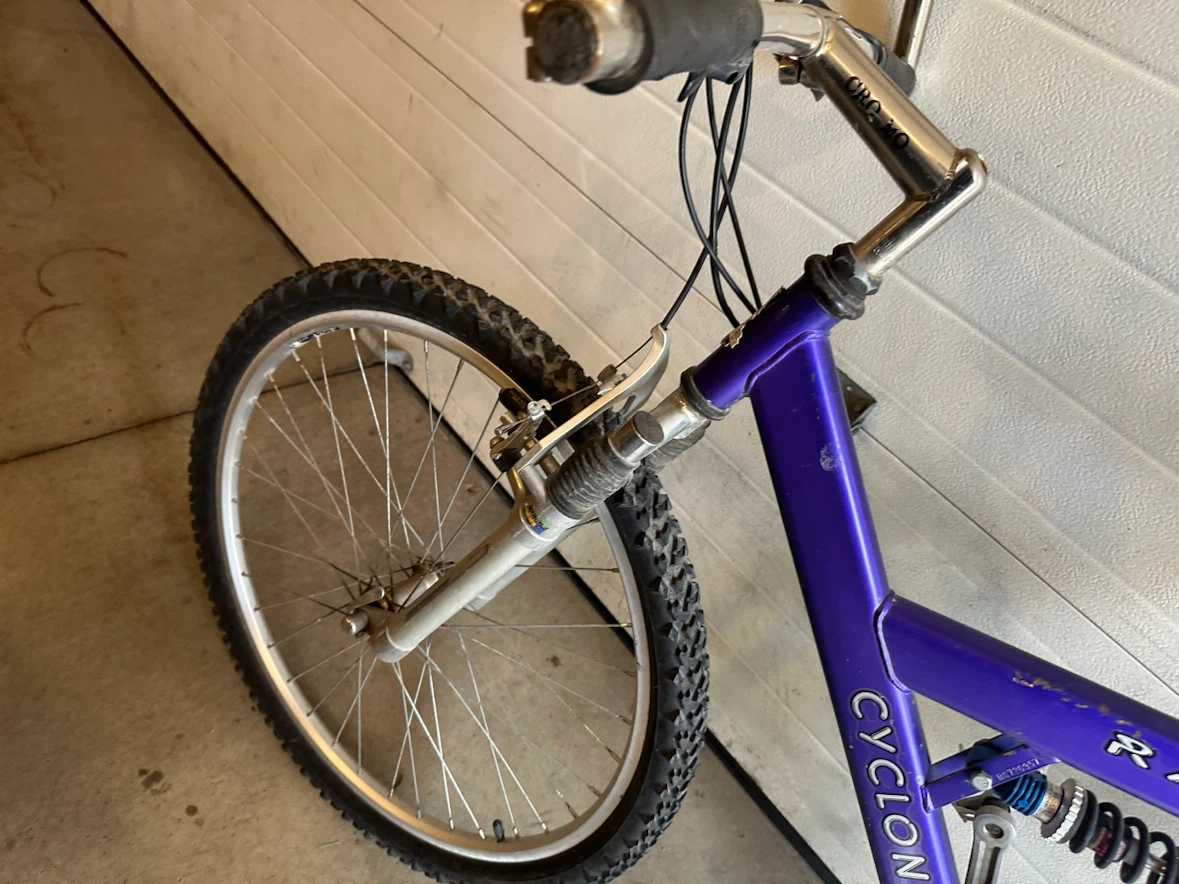 Raleigh Cyclone F.S. mountain bike - purple - photo 5