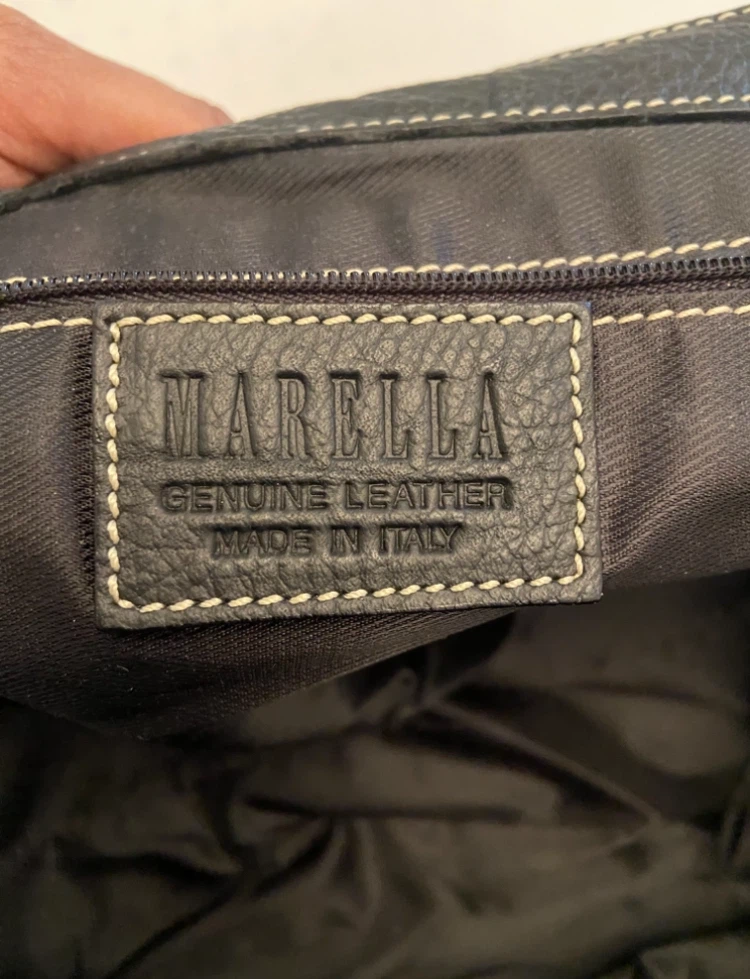 Marella Black Genuine Leather Handbag - photo 4
