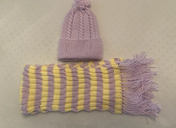 Knitted Hat and Scarf Set - photo 2