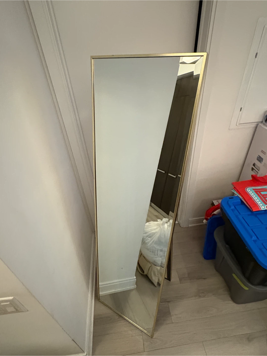Full Length Gold Framed Floor Mirror - photo 3