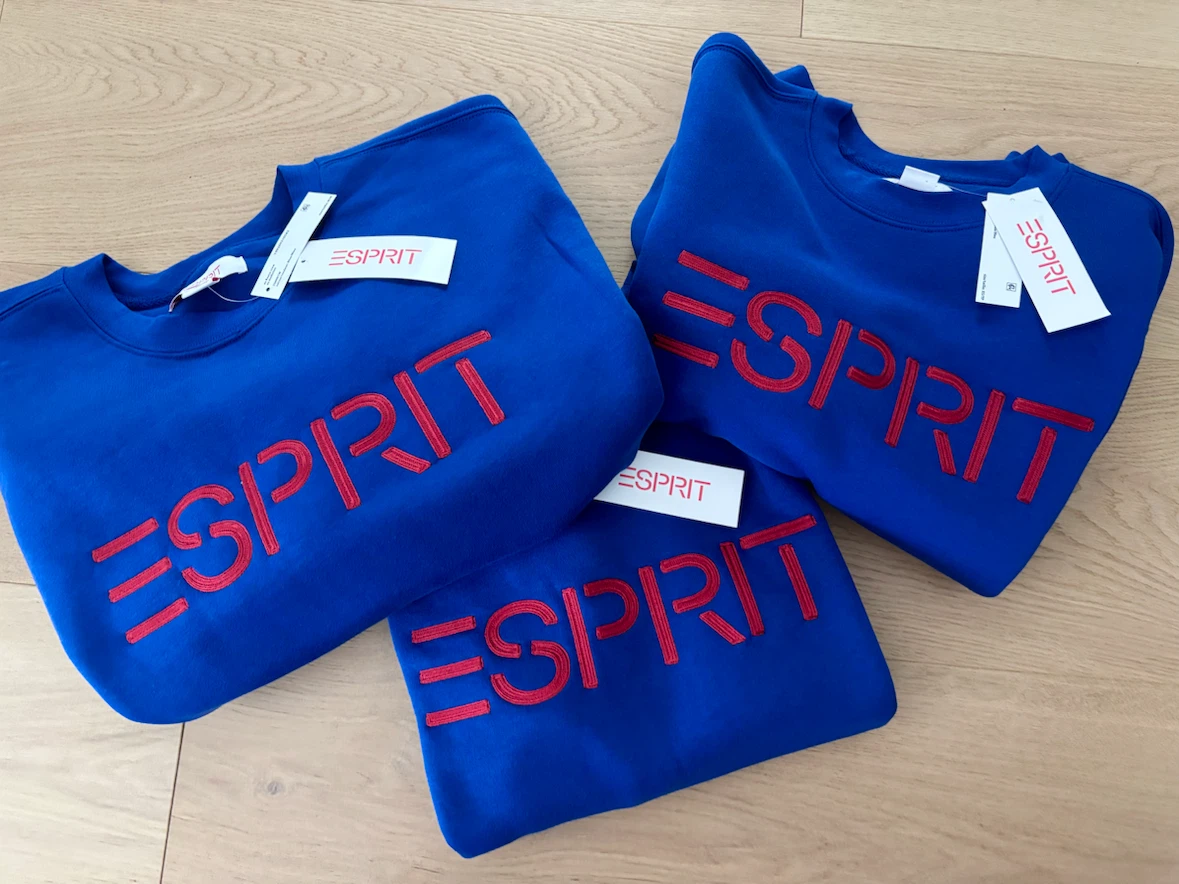 ESPRIT Women’s Fleece Embroidered Logo Sweatshirt, XS to XL