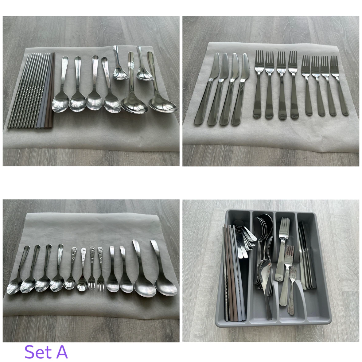Cutlery Set with Chopsticks and Organizer