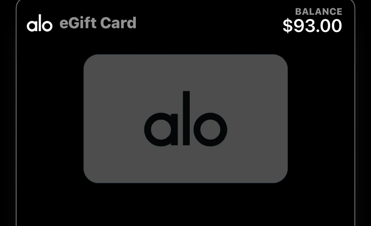 Alo eGift Card - $93.00 Balance