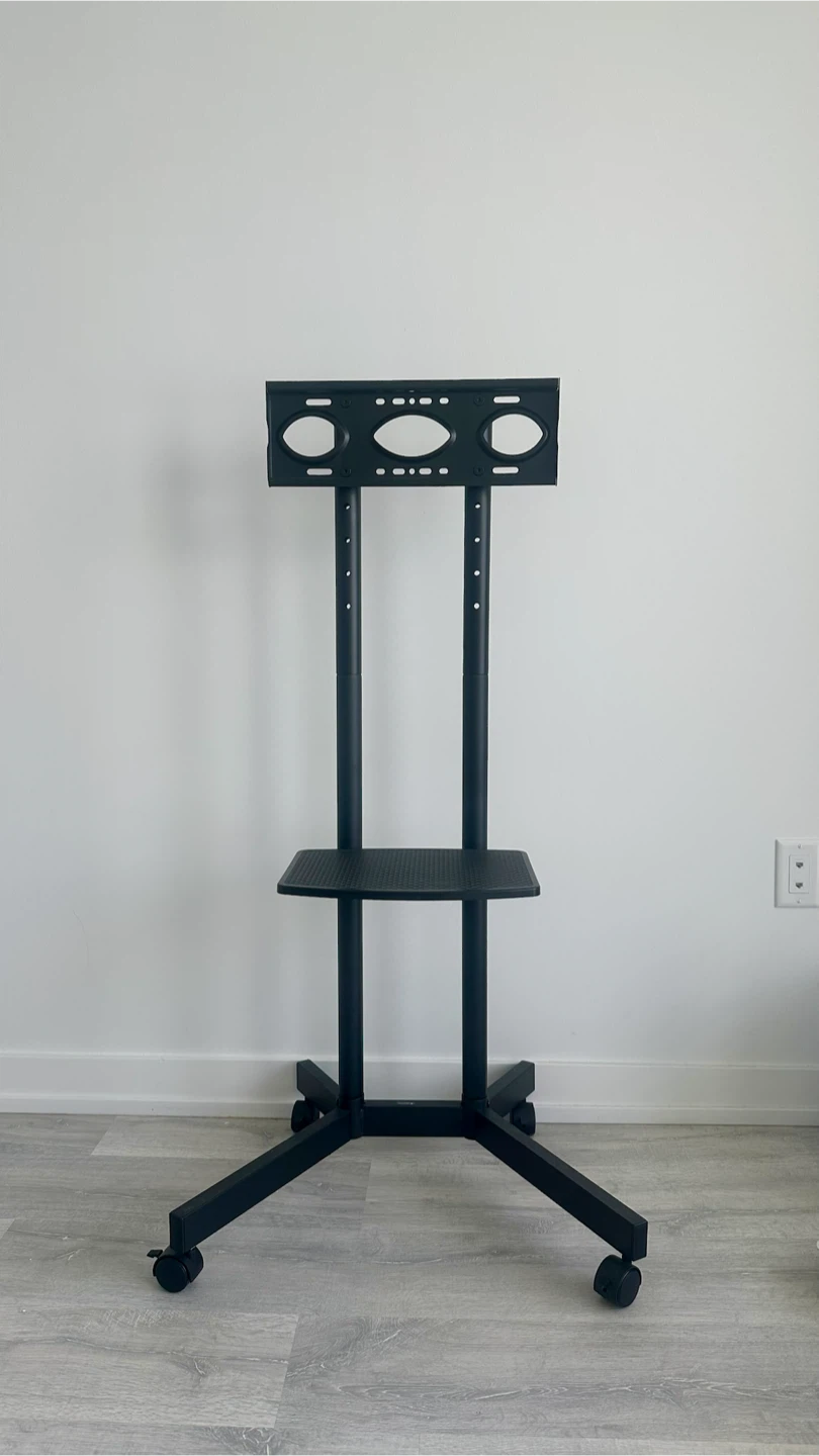 Rolling TV Stand with Shelf