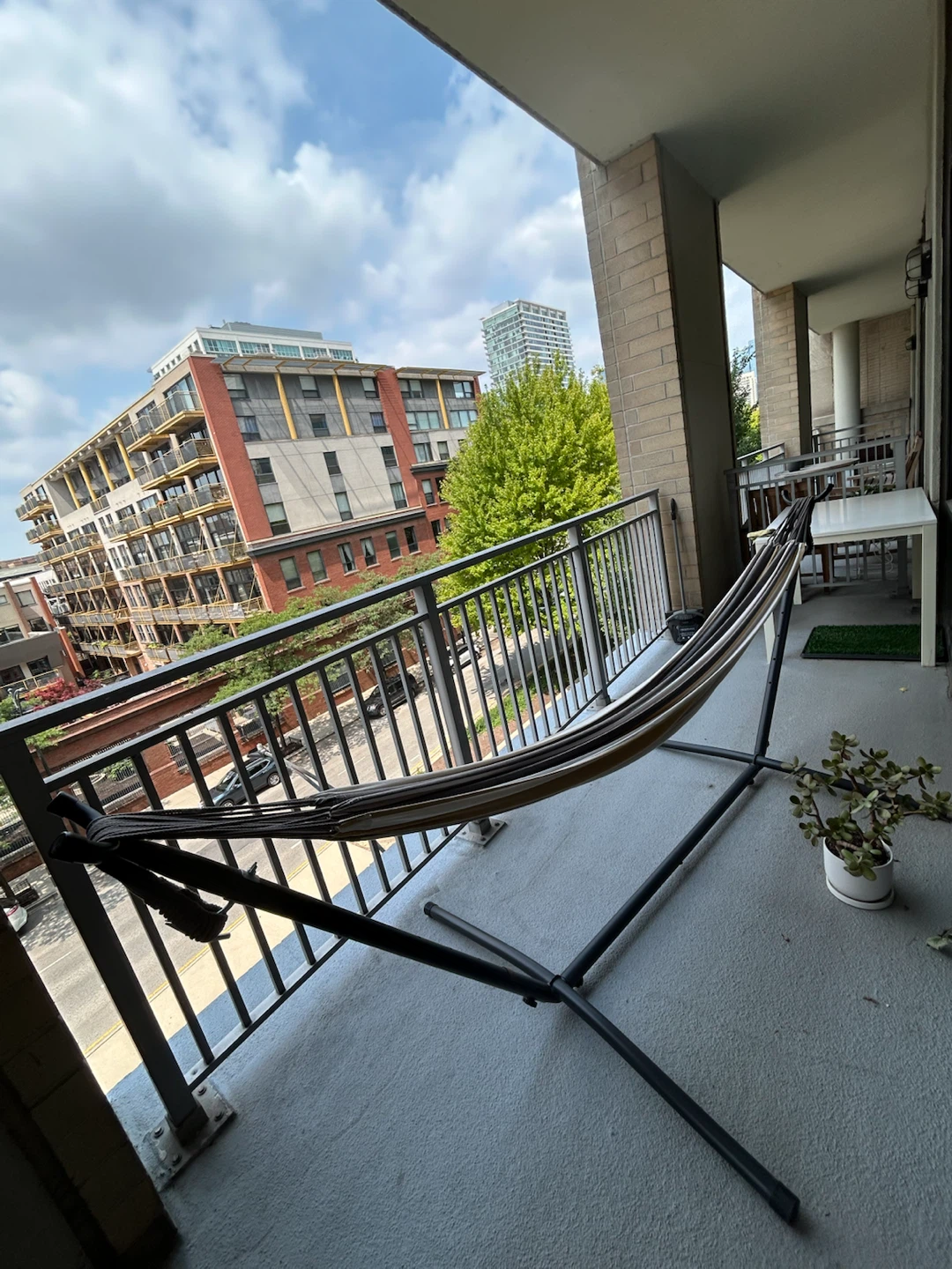 Striped Hammock with Stand - photo 2