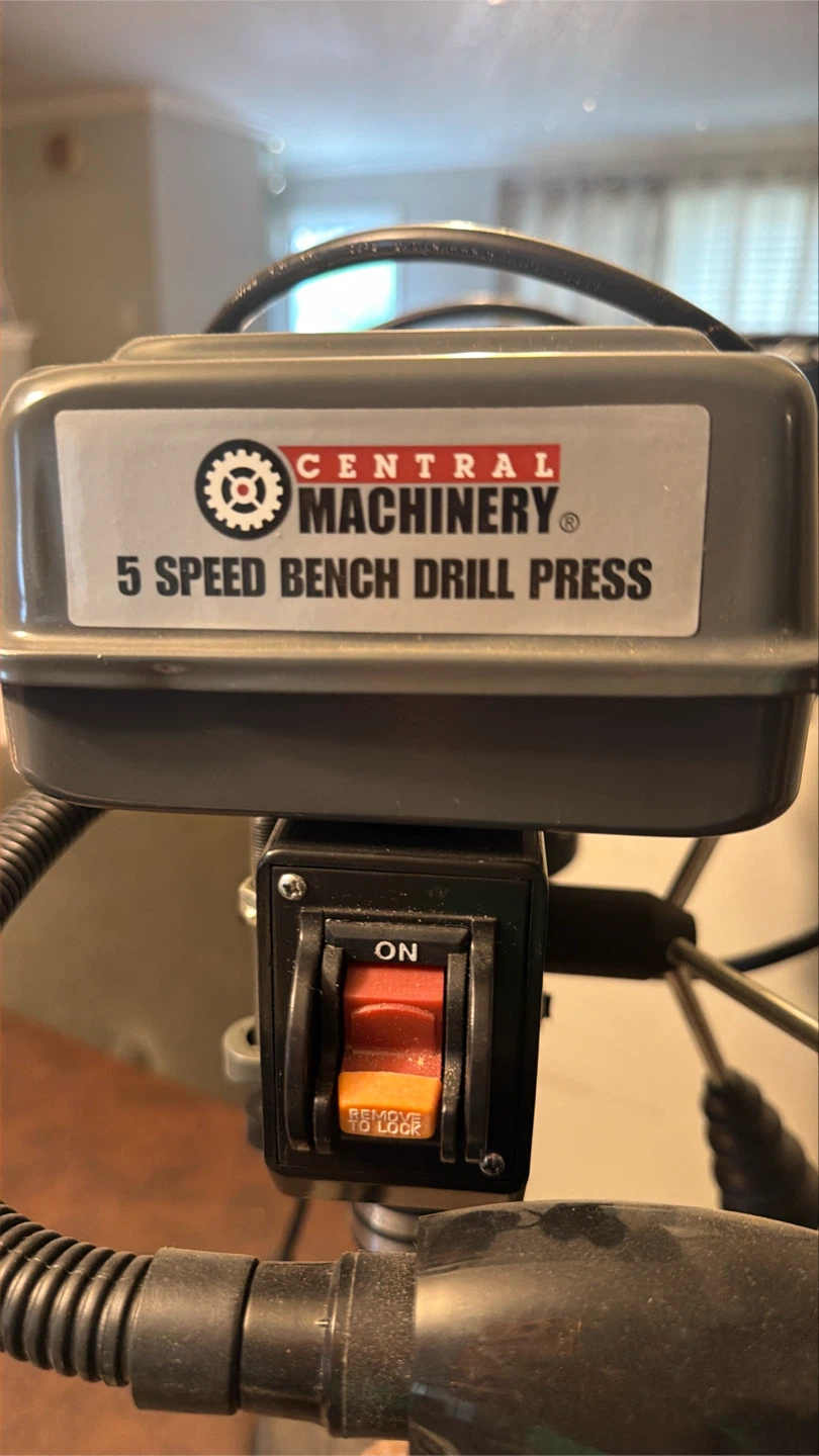 Central Machinery 5 Speed Bench Drill Press - photo 2