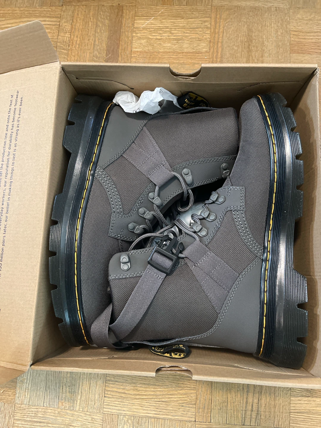Dr. Martens Grey Lace-Up Boots - photo 2