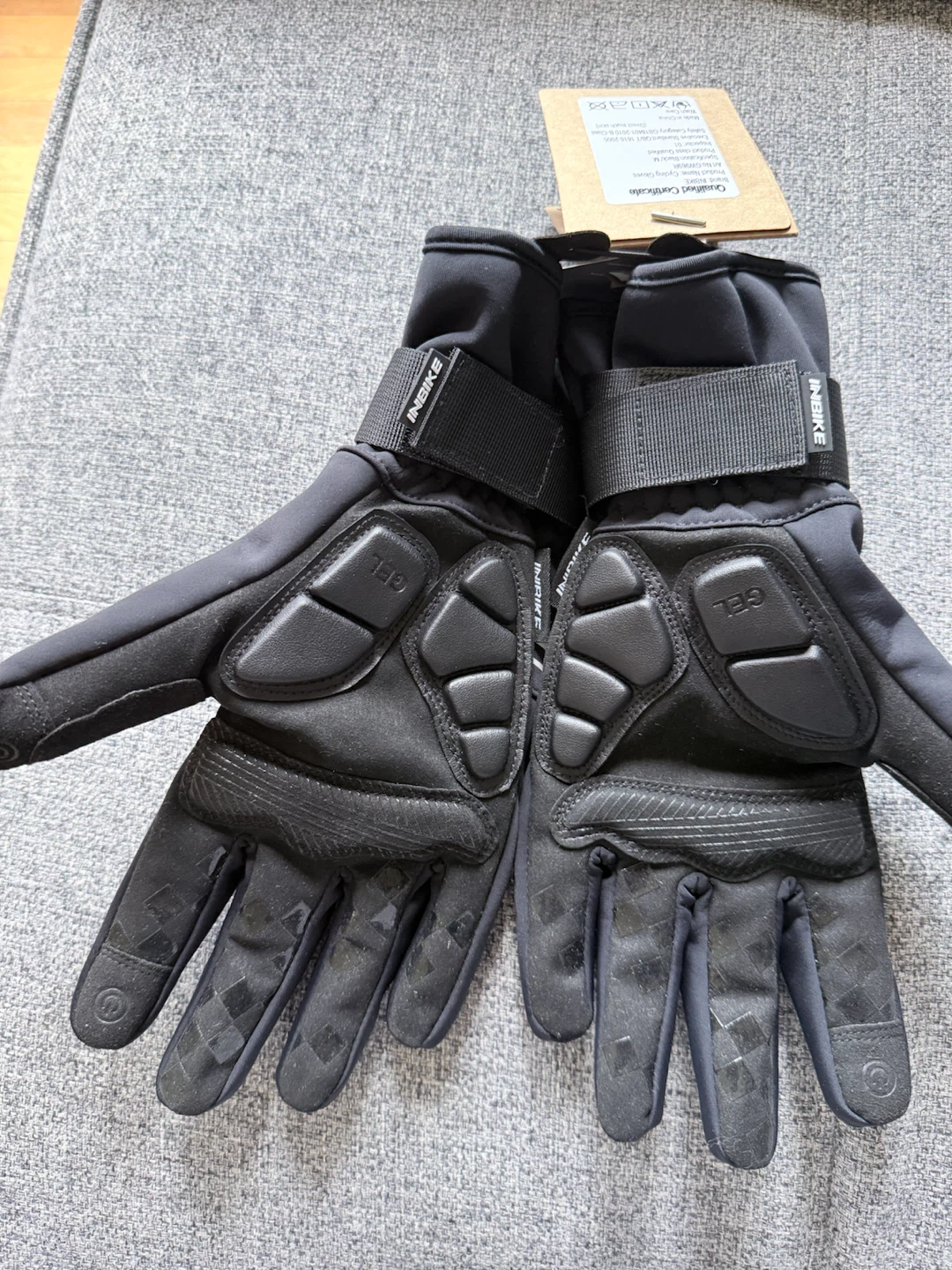 INBIKE Cycling Gloves - Black, Size M - photo 2