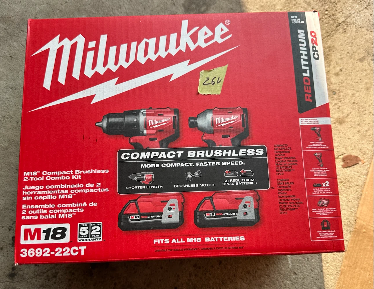 Milwaukee M18 Compact Brushless 2-Tool Combo Kit