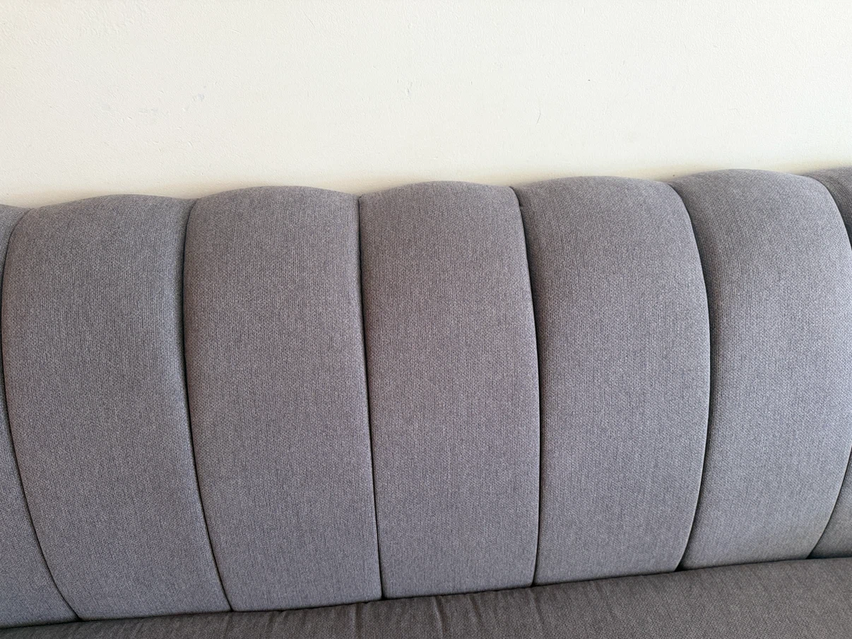 Free Moving out sale Grey Sofa with Pillows OBO - photo 5