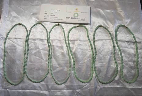Beautiful Natural Jadeite Jade (Type A) Beaded Necklace - photo 5