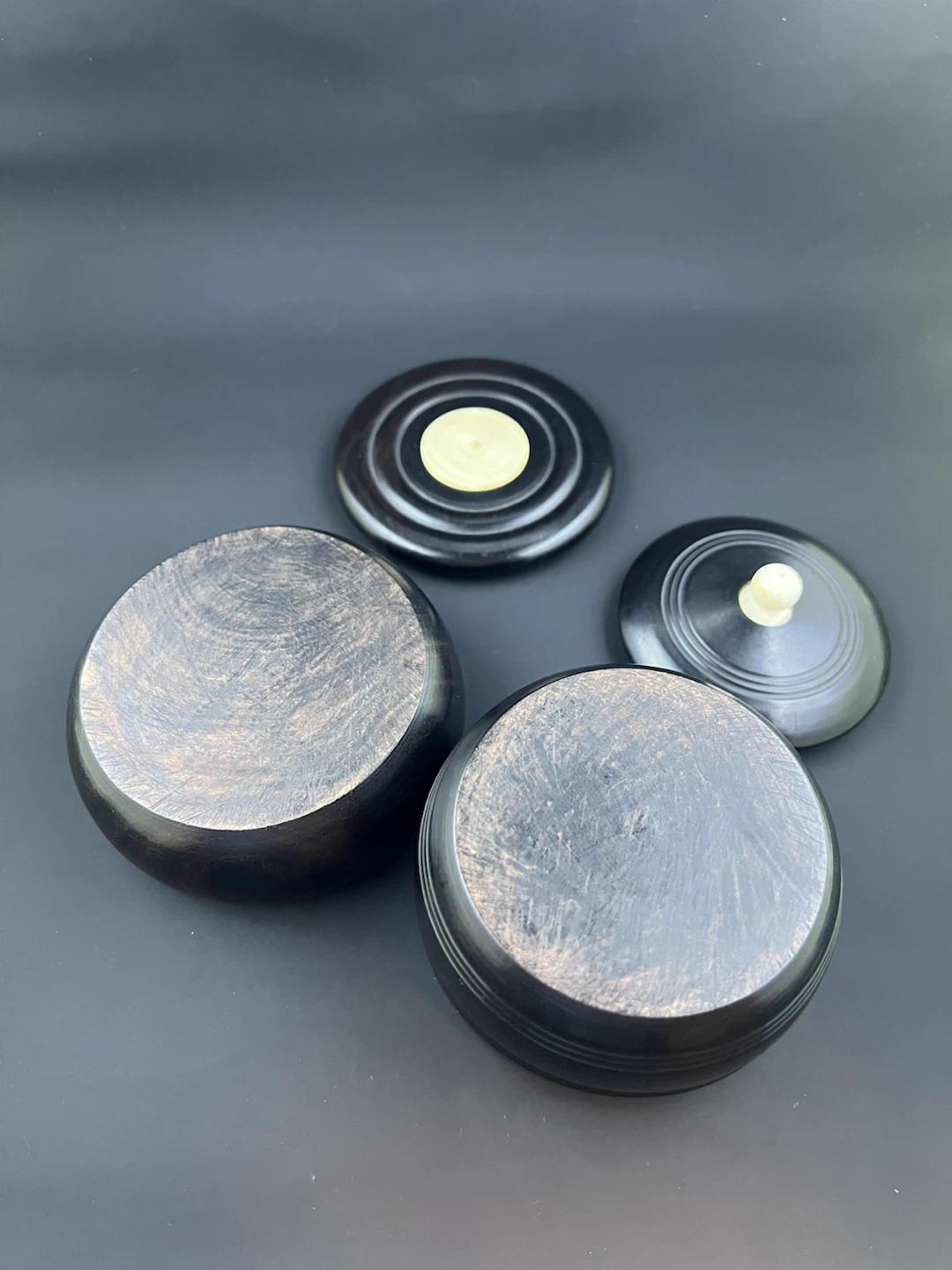 Vintage Japanese Lidded Wood Bowls/Trinkets - photo 4