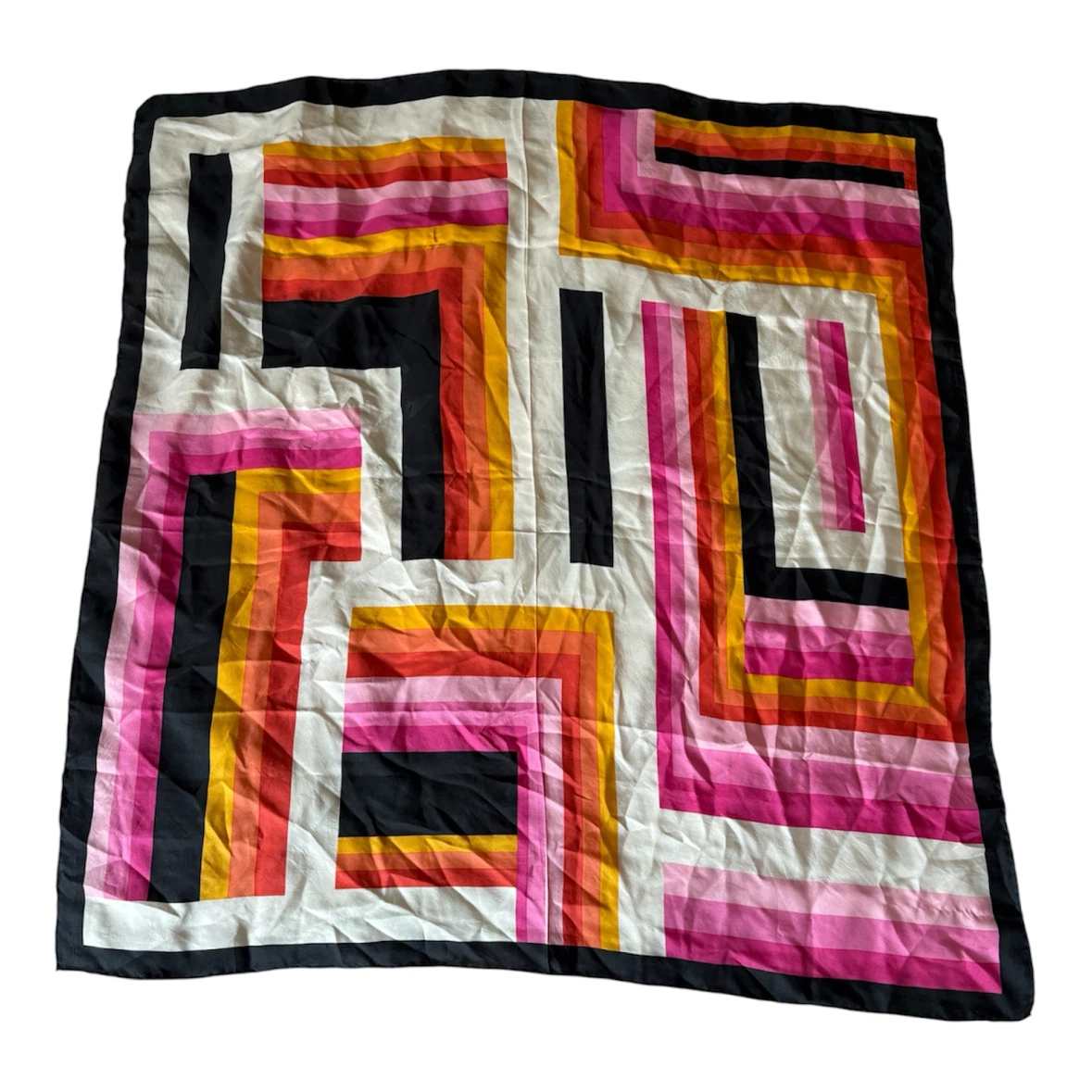 Vibrant Geometric Print Scarf