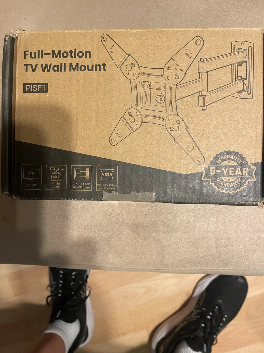 Full-Motion TV Wall Mount PISF1