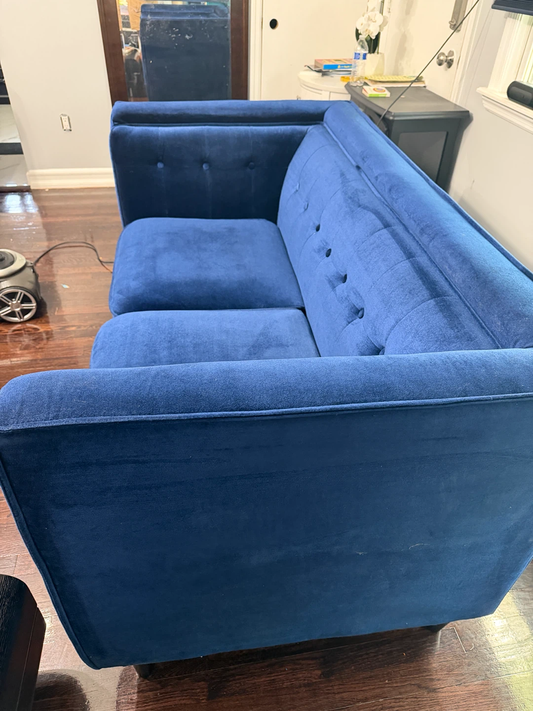 Blue Velvet Loveseat - photo 2
