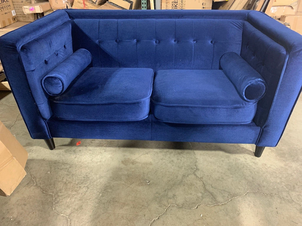 Blue Velvet Loveseat - photo 3