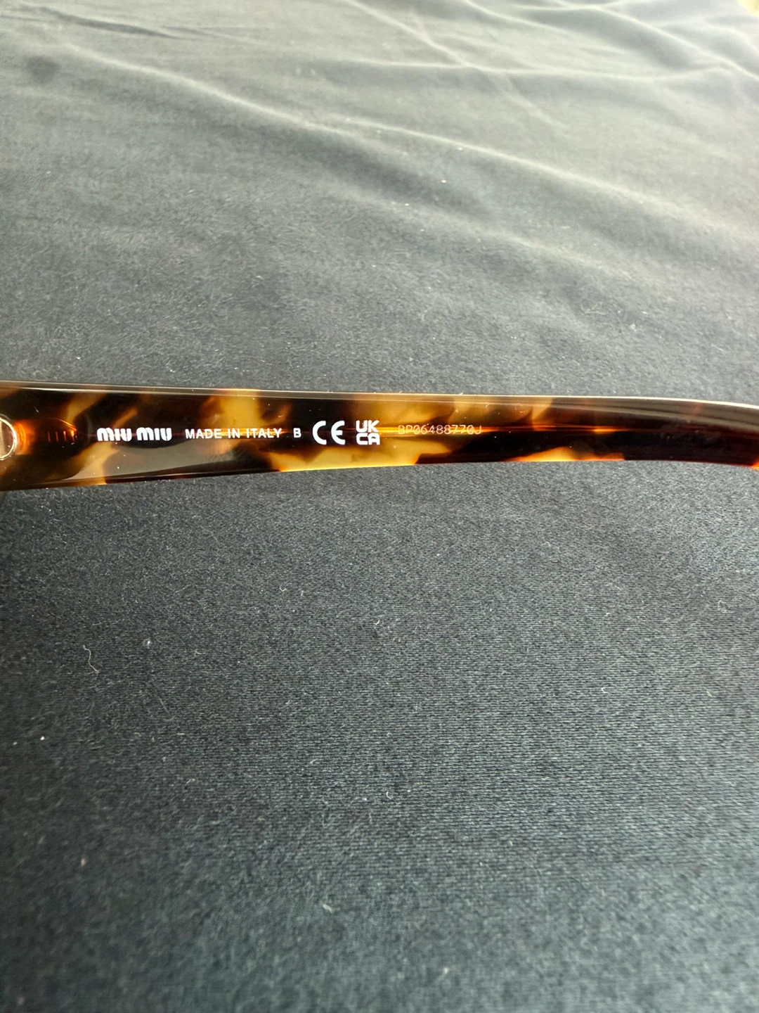 Miu Miu Tortoiseshell Sunglasses MU 809S Authentic / Brand New - photo 5