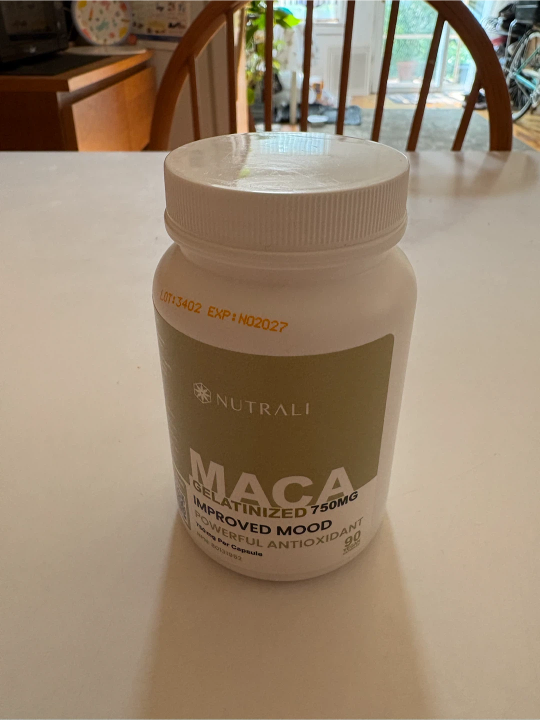 Nutrali Gelatinized Maca Improved Mood 750mg - 90 Capsules