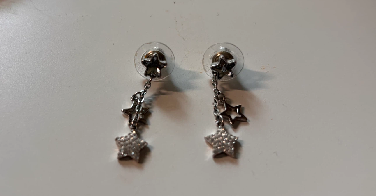 Swarovski Star Dangle Earrings