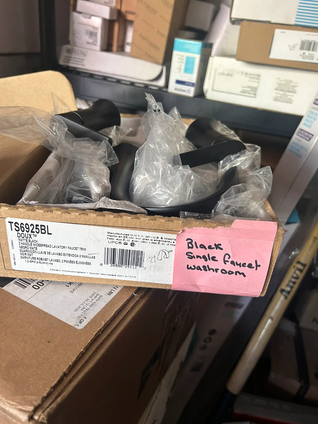 DOUX TS6925BL Matte Black Widespread Lavatory Faucet Trim - photo 2