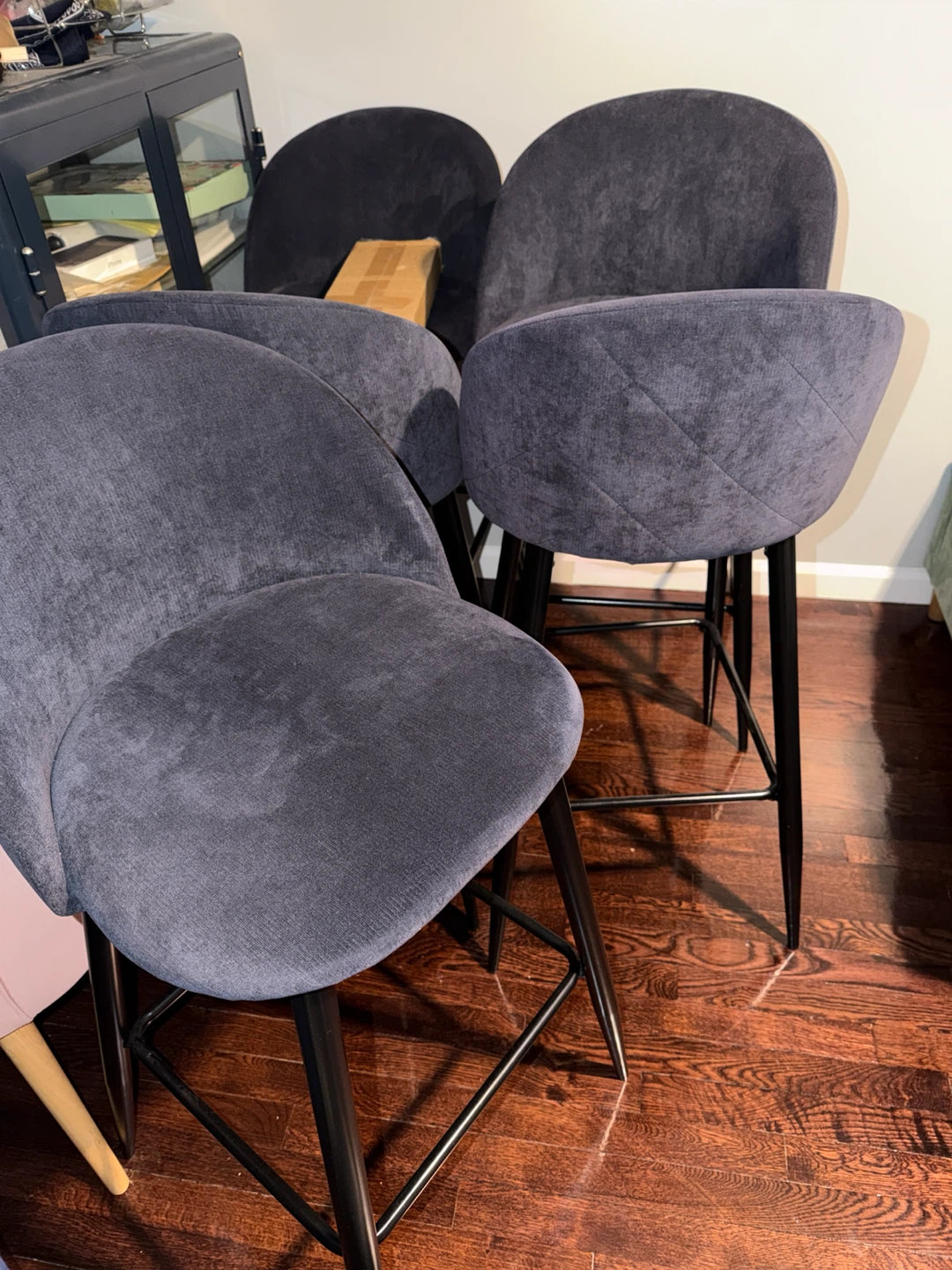 HomeRoots 5 pieces Counter Height Bar Stools