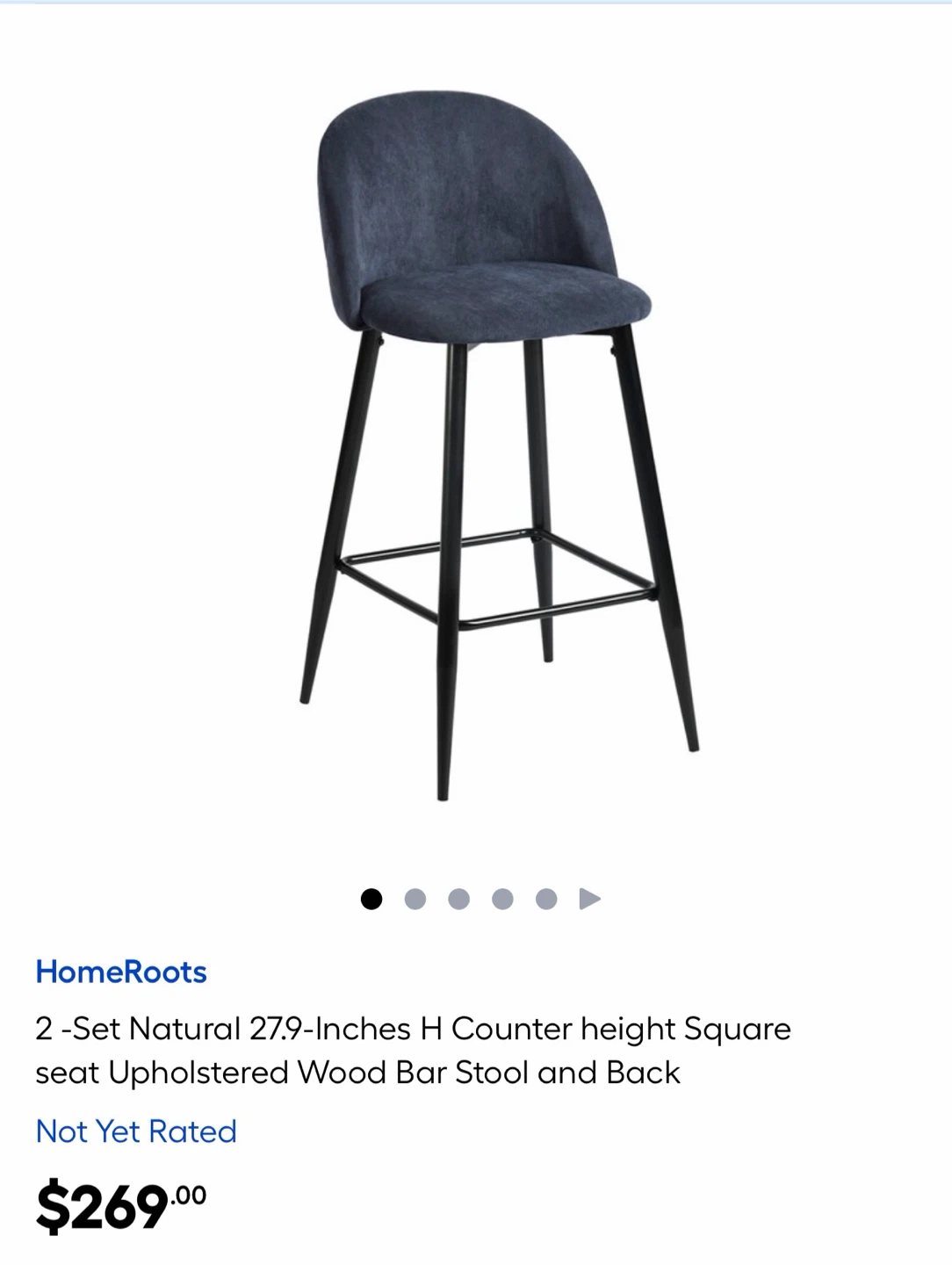HomeRoots 5 pieces Counter Height Bar Stools - photo 4