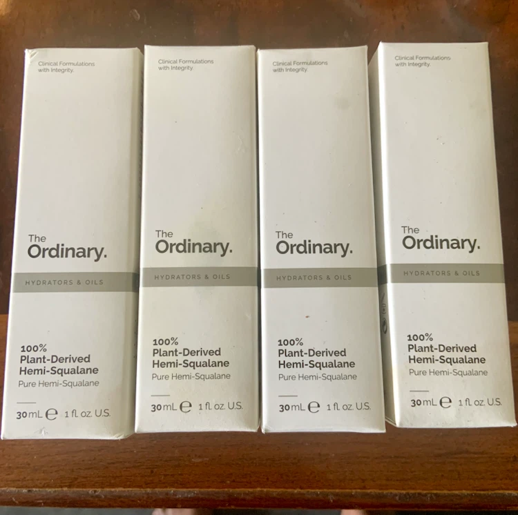 The Ordinary 100% Plant-Derived Hemi-Squalane Oil (4 x 30ml)