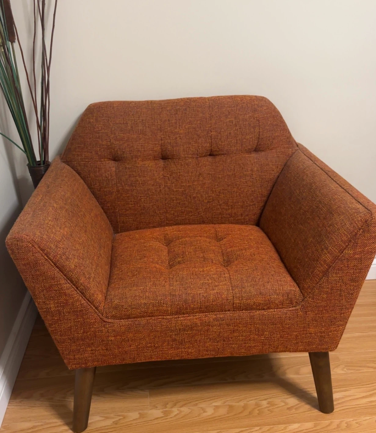 Orange Accent Armchair