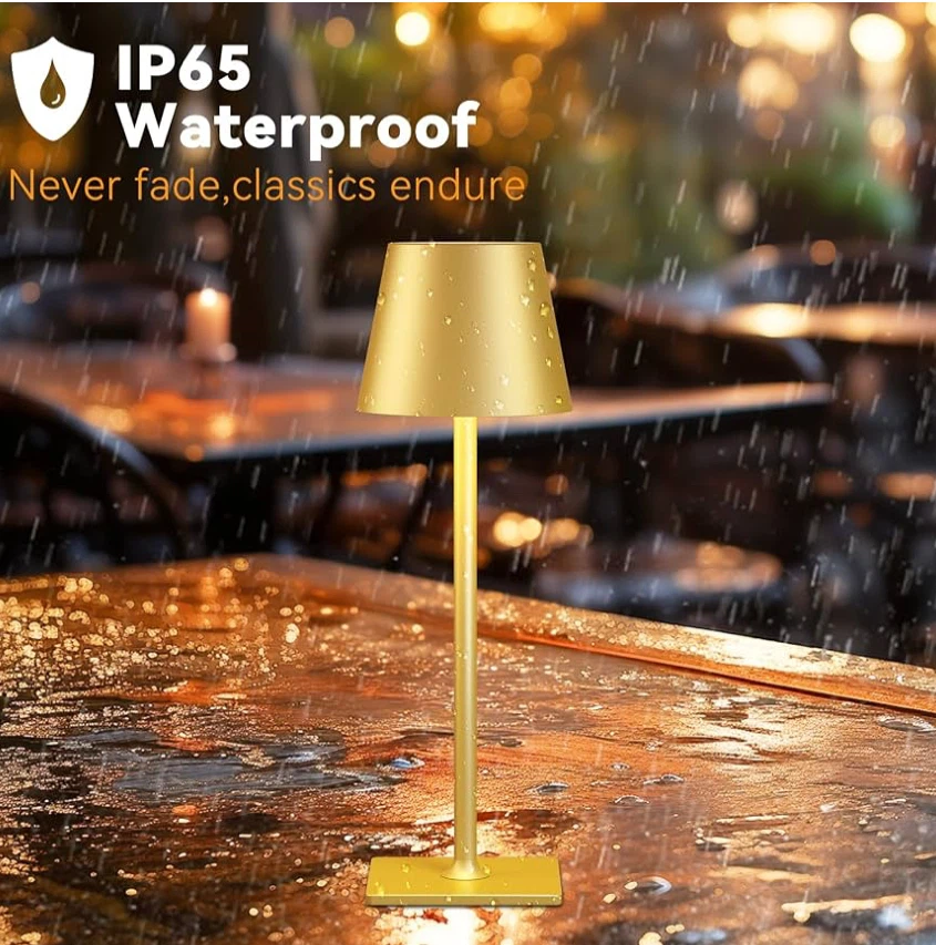4 Pack Gold Rechargeable Led Cordless Table Lamps,Cordless - photo 5