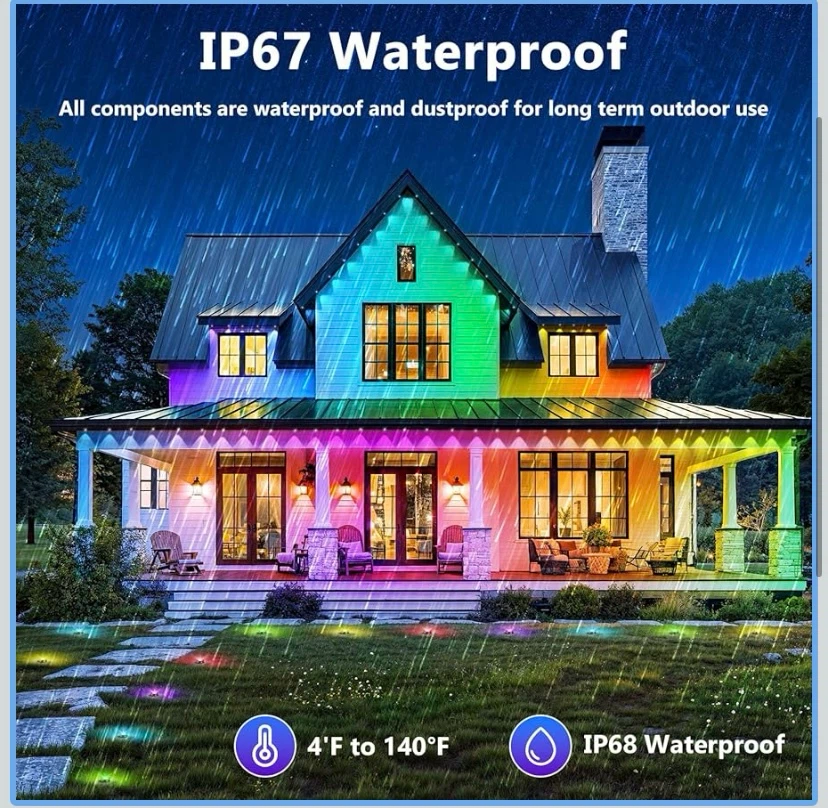 New LETIANPAI Led Eaves Light 100Ft - photo 2