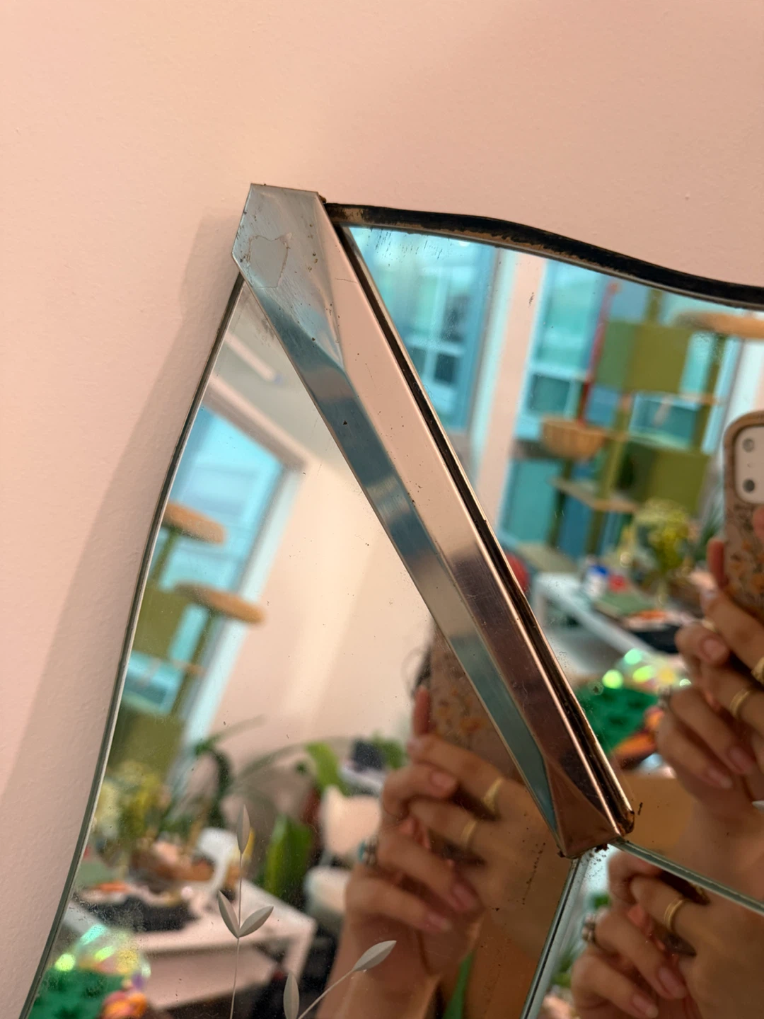 Vintage Woodframe Mirror (Originally purchased for $1000) - photo 2
