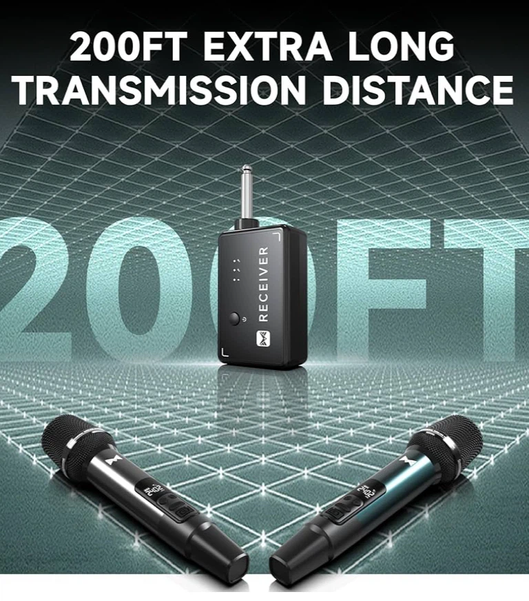 Wireless Microphones, Professional Rechargeable - photo 3