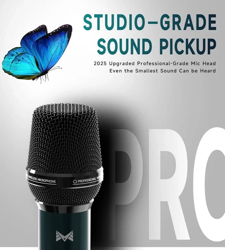 Wireless Microphones, Professional Rechargeable - photo 4