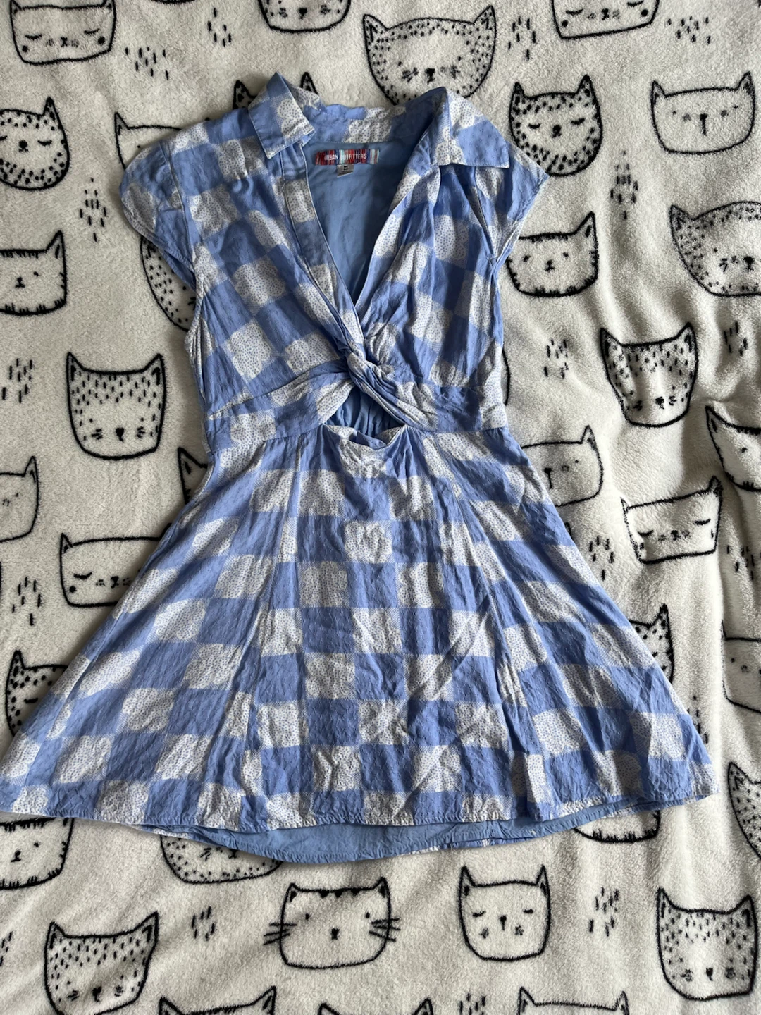 Urban Outfitters Blue & White Mini Dress