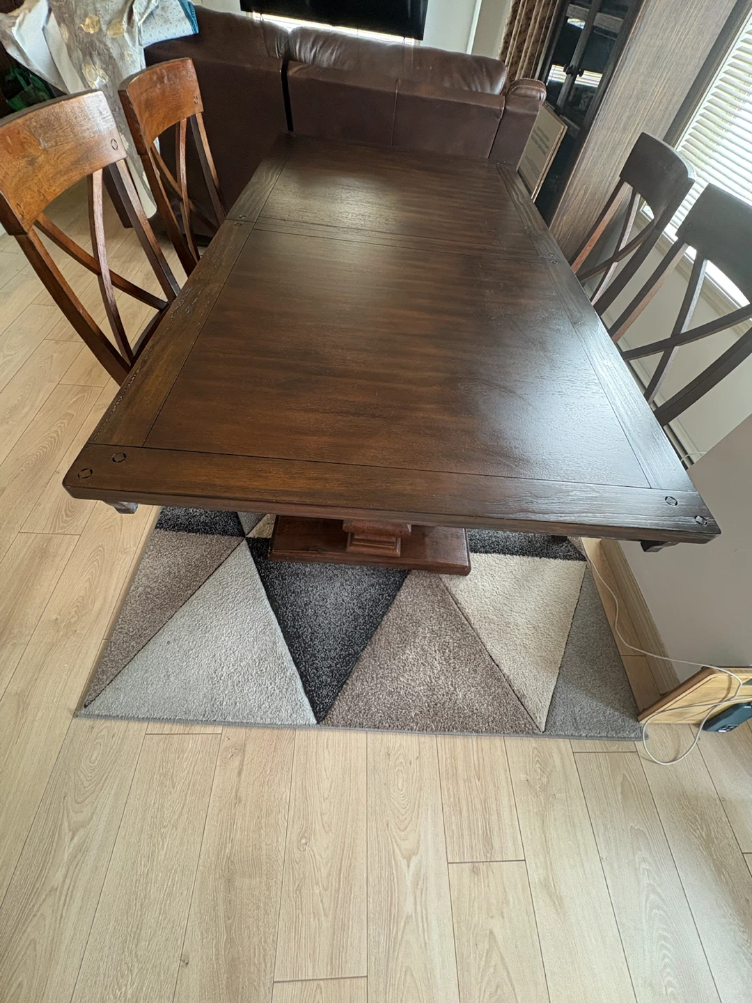 Dark Wood Dining Table