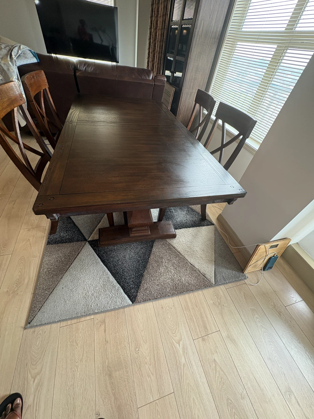 Dark Wood Dining Table - photo 3