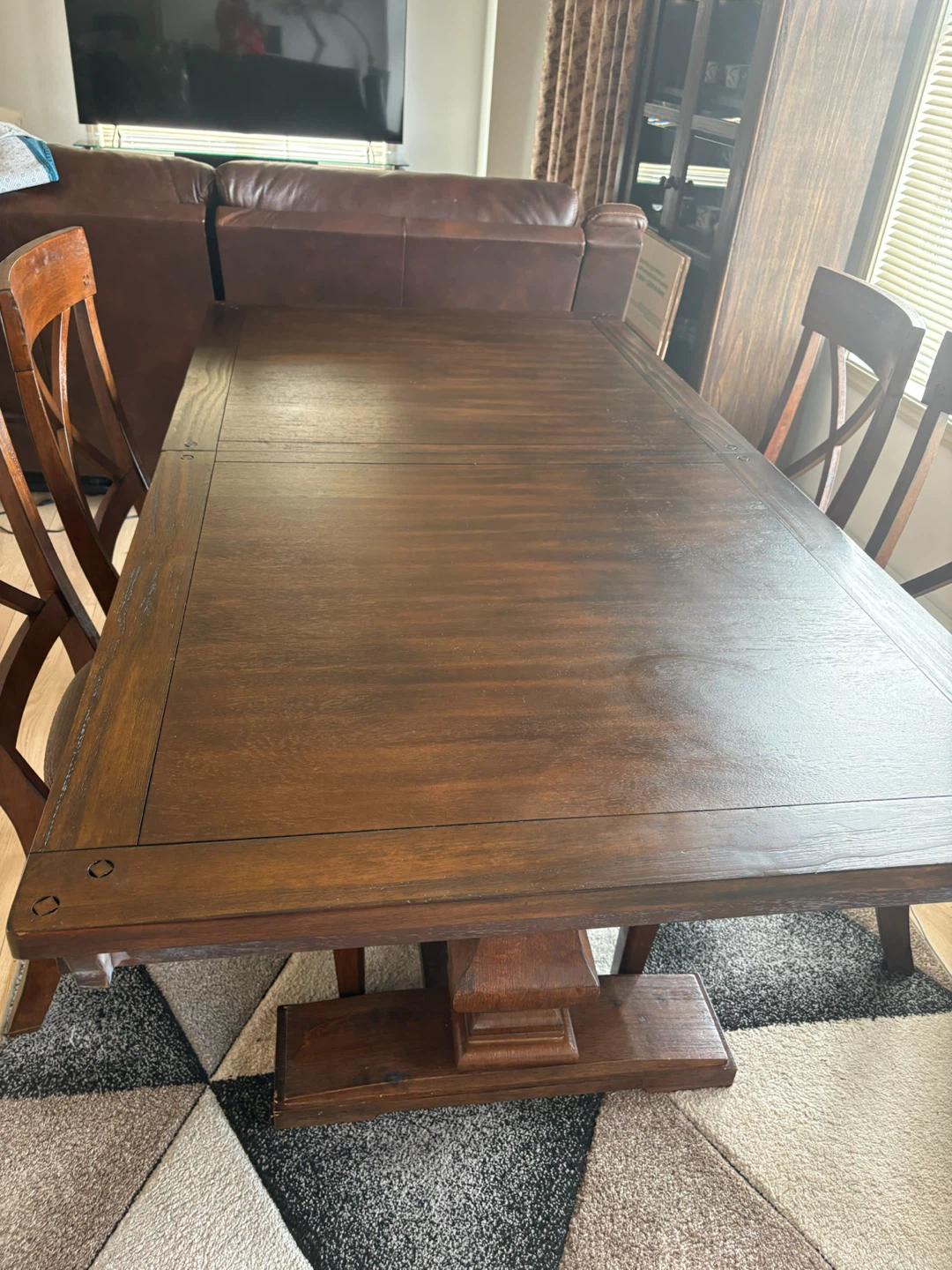 Dark Wood Dining Table - photo 4