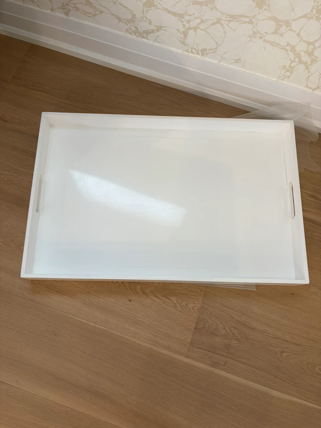 Oversized Serving Tray with Handles - photo 2