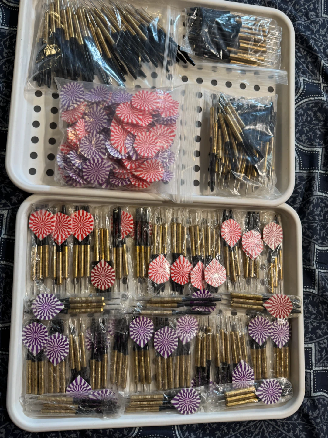 Bulk Darts and Flights Set (221 PCS)